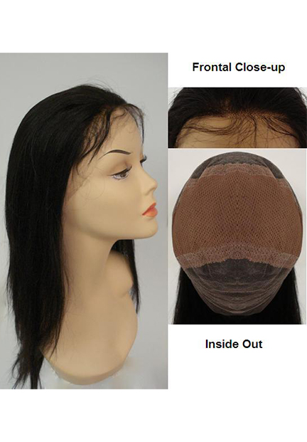 Full Lace Wigs - Yaki Straight (Medium Size)